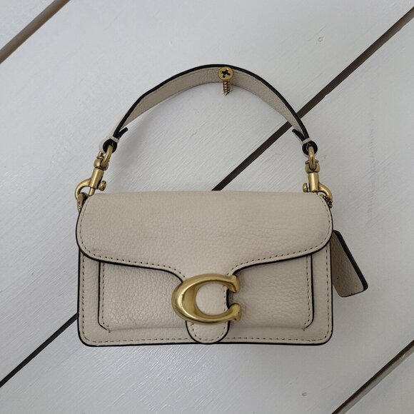 NEW Coach Tabby Mini Bag Women's Genuine Pebbled Leather Small 5x3 ** No strap* - Picture 2 of 15
